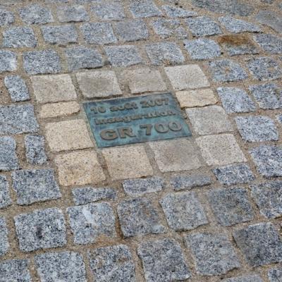 Plaque inaugurale du GR700