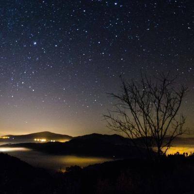 Nuit etoilee dans les cevennes entre genolhac et portes