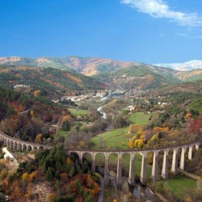 Viaduc de Chamborigaud dans les Cévennes